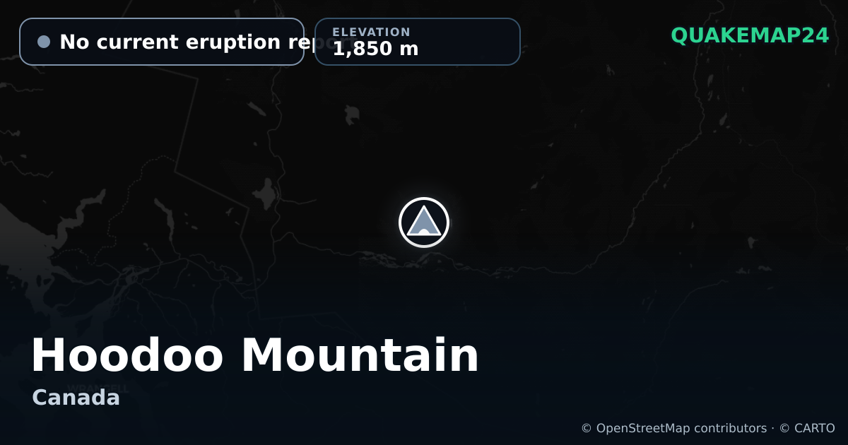 Hoodoo Mountain · No current eruption report · 1,850 m