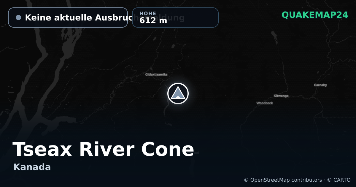 Tseax River Cone · Keine aktuelle Ausbruchsmeldung · 612 m