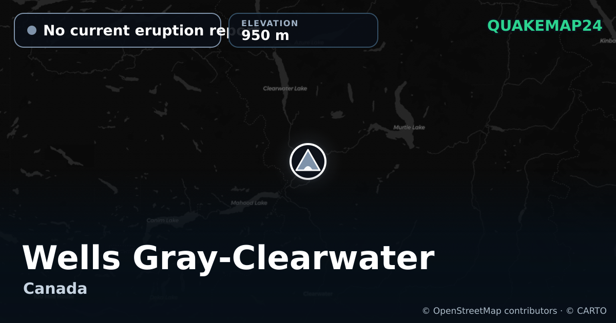 Wells Gray-Clearwater · No current eruption report · 950 m