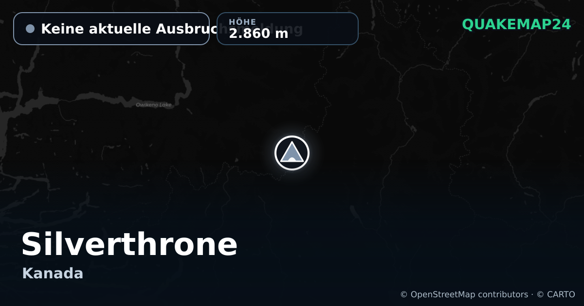 Silverthrone · Keine aktuelle Ausbruchsmeldung · 2.860 m