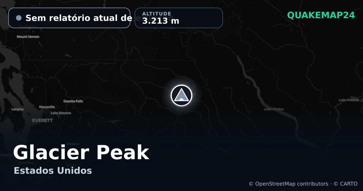 Glacier Peak · Sem relatório atual de erupção · 3.213 m