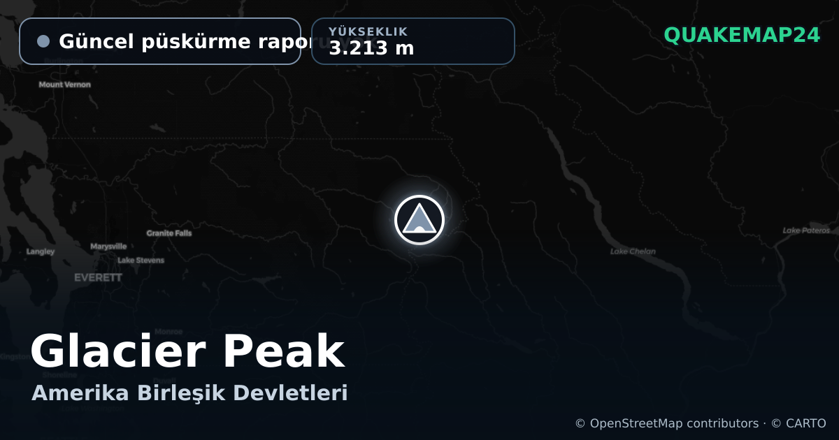 Glacier Peak · Güncel püskürme raporu yok · 3.213 m