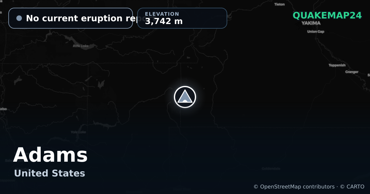 Adams · No current eruption report · 3,742 m