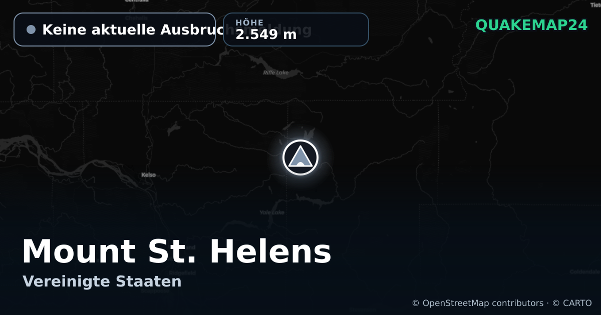Mount St. Helens · Keine aktuelle Ausbruchsmeldung · 2.549 m