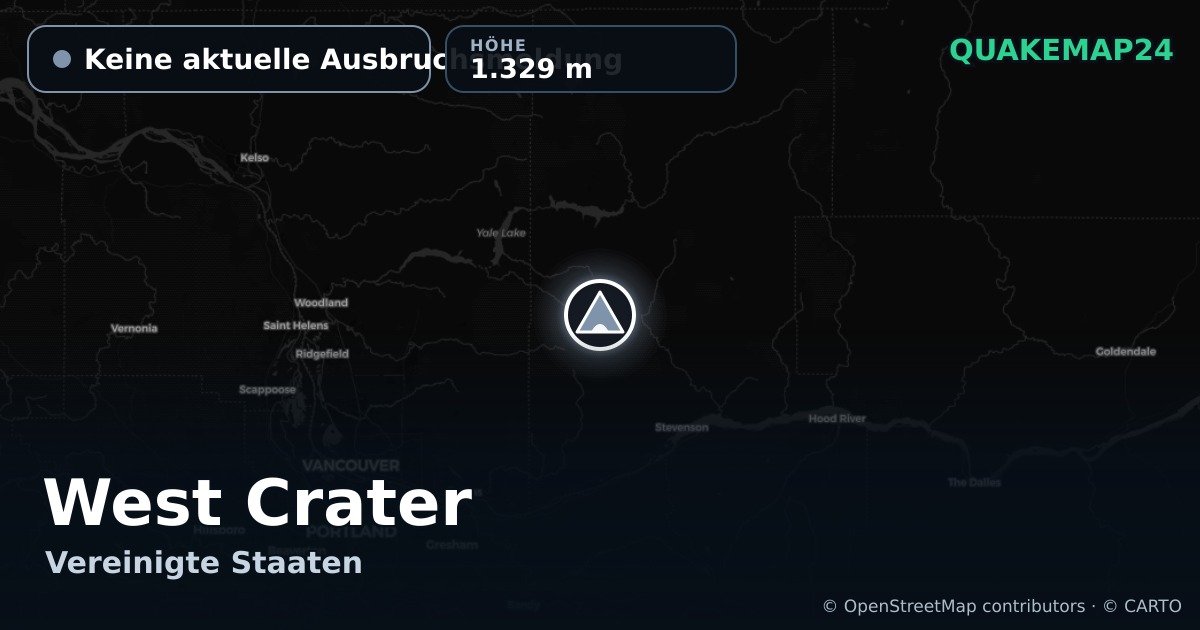 West Crater · Keine aktuelle Ausbruchsmeldung · 1.329 m