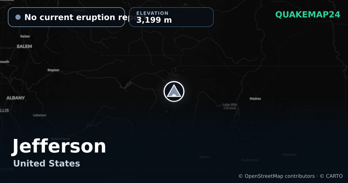 Jefferson · No current eruption report · 3,199 m