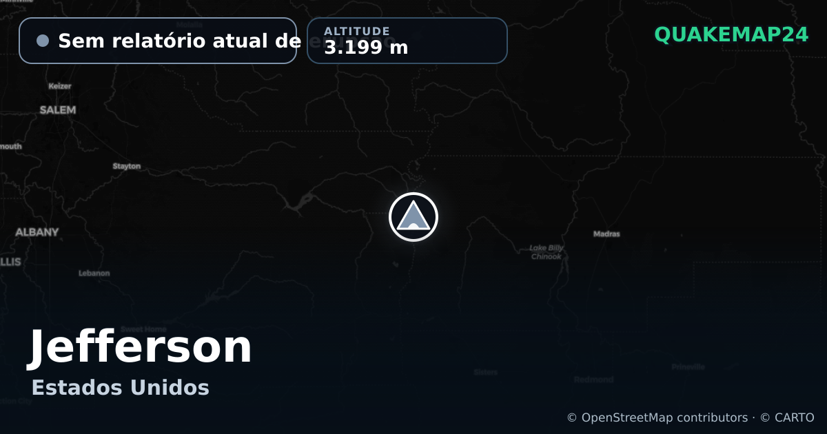 Jefferson · Sem relatório atual de erupção · 3.199 m