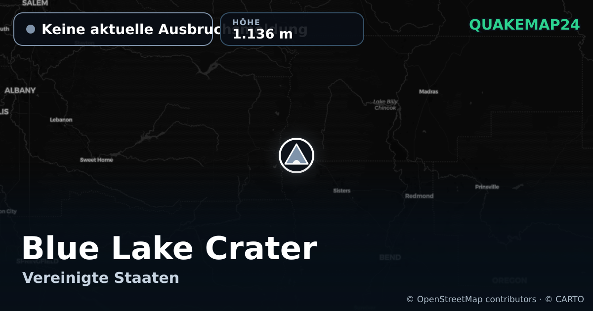 Blue Lake Crater · Keine aktuelle Ausbruchsmeldung · 1.136 m