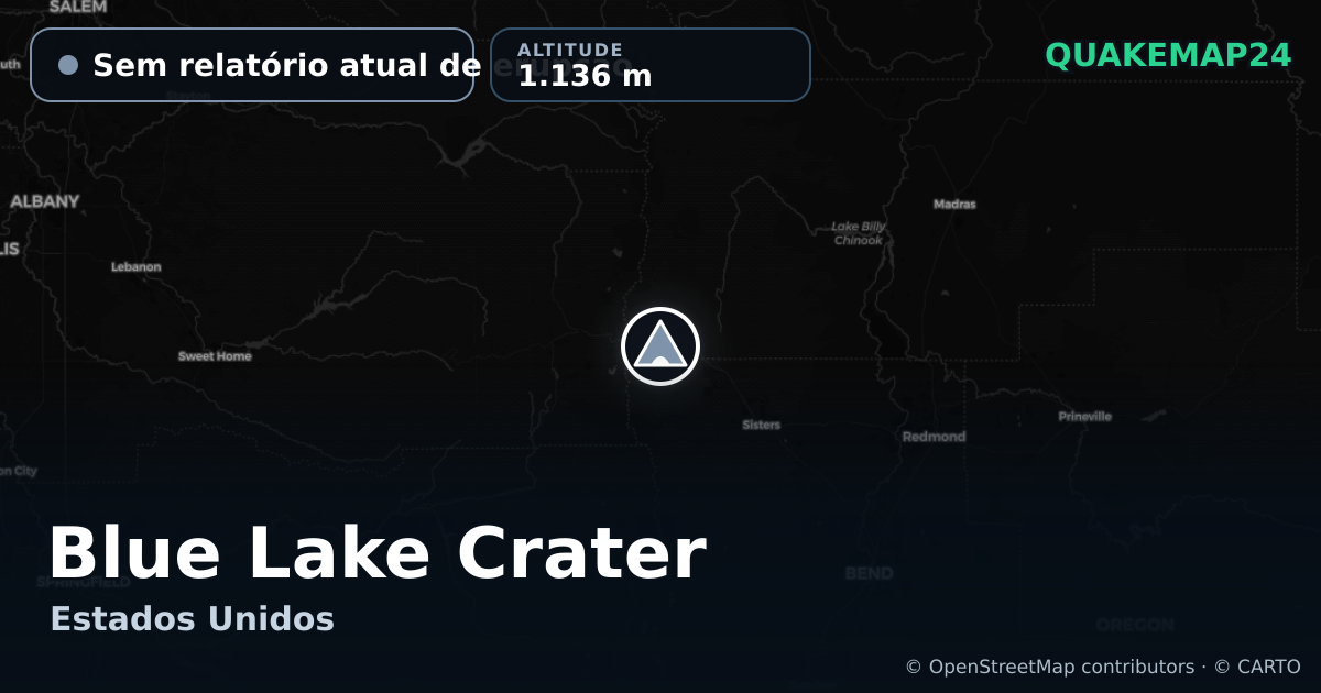Blue Lake Crater · Sem relatório atual de erupção · 1.136 m