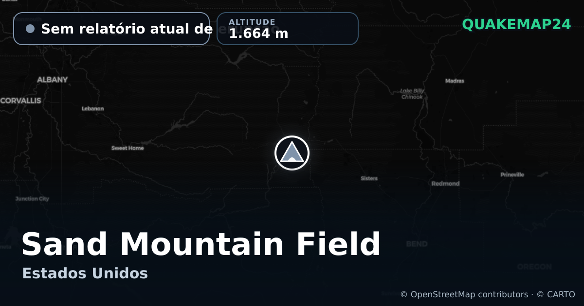 Sand Mountain Field · Sem relatório atual de erupção · 1.664 m