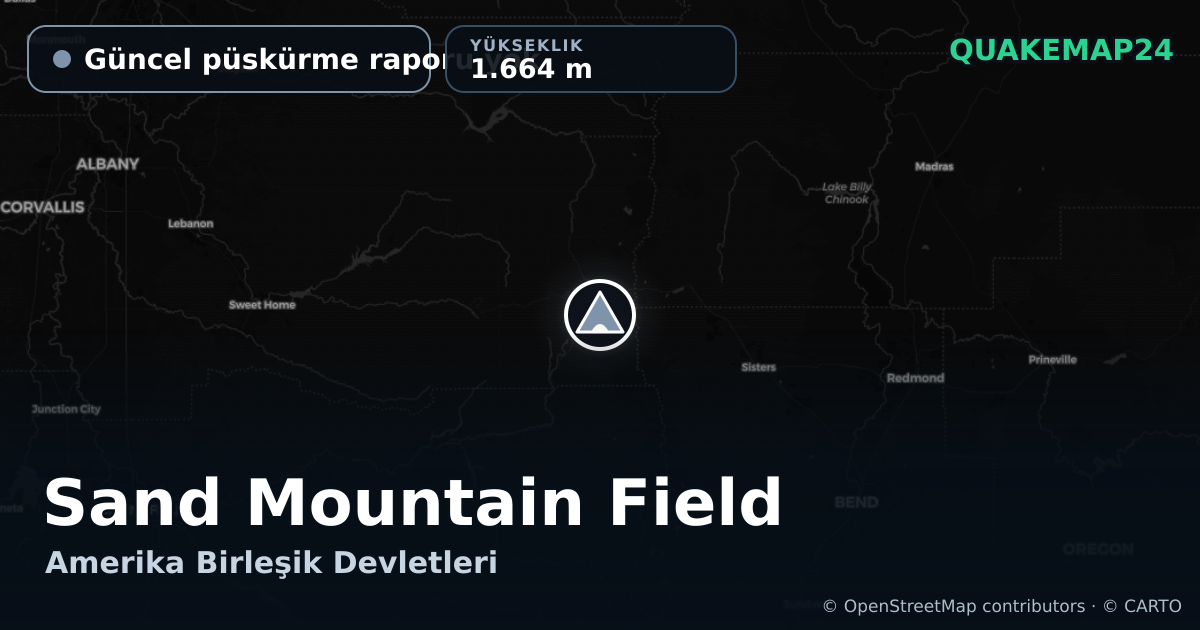 Sand Mountain Field · Güncel püskürme raporu yok · 1.664 m