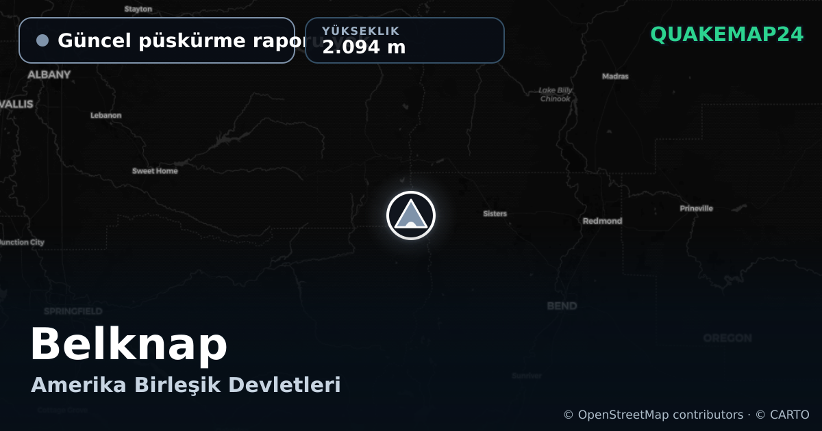 Belknap · Güncel püskürme raporu yok · 2.094 m