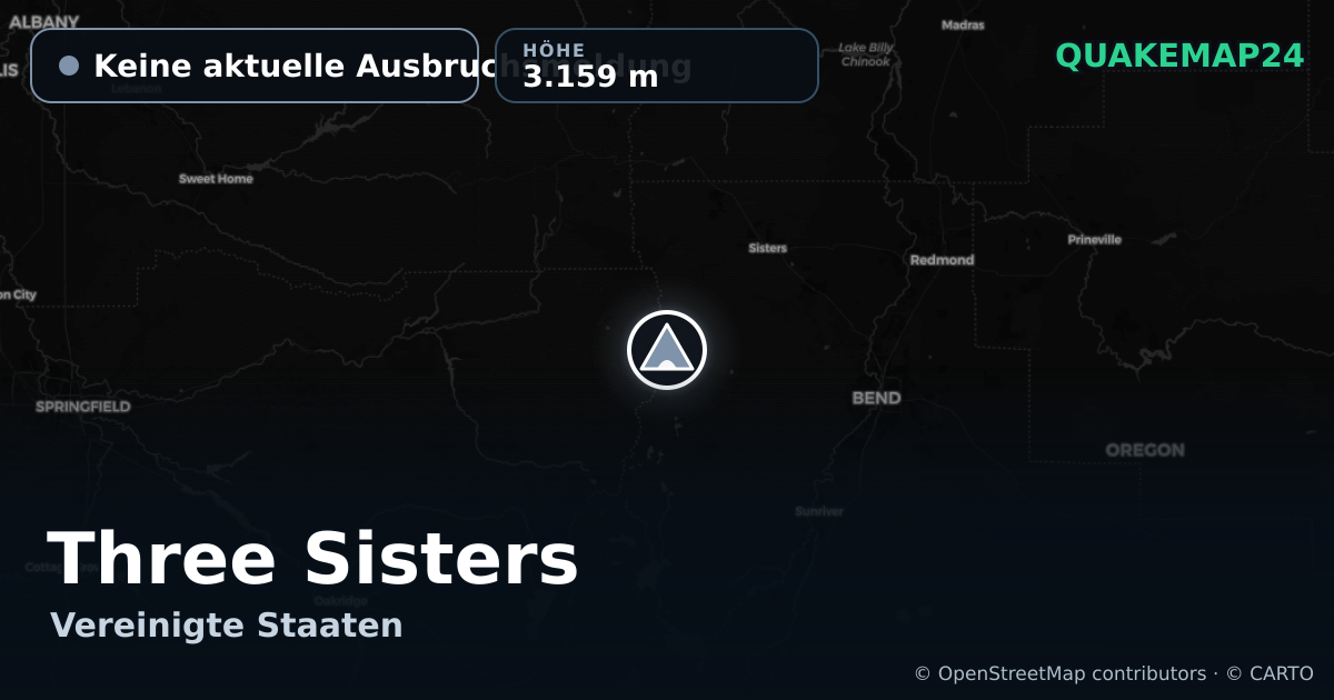 Three Sisters · Keine aktuelle Ausbruchsmeldung · 3.159 m