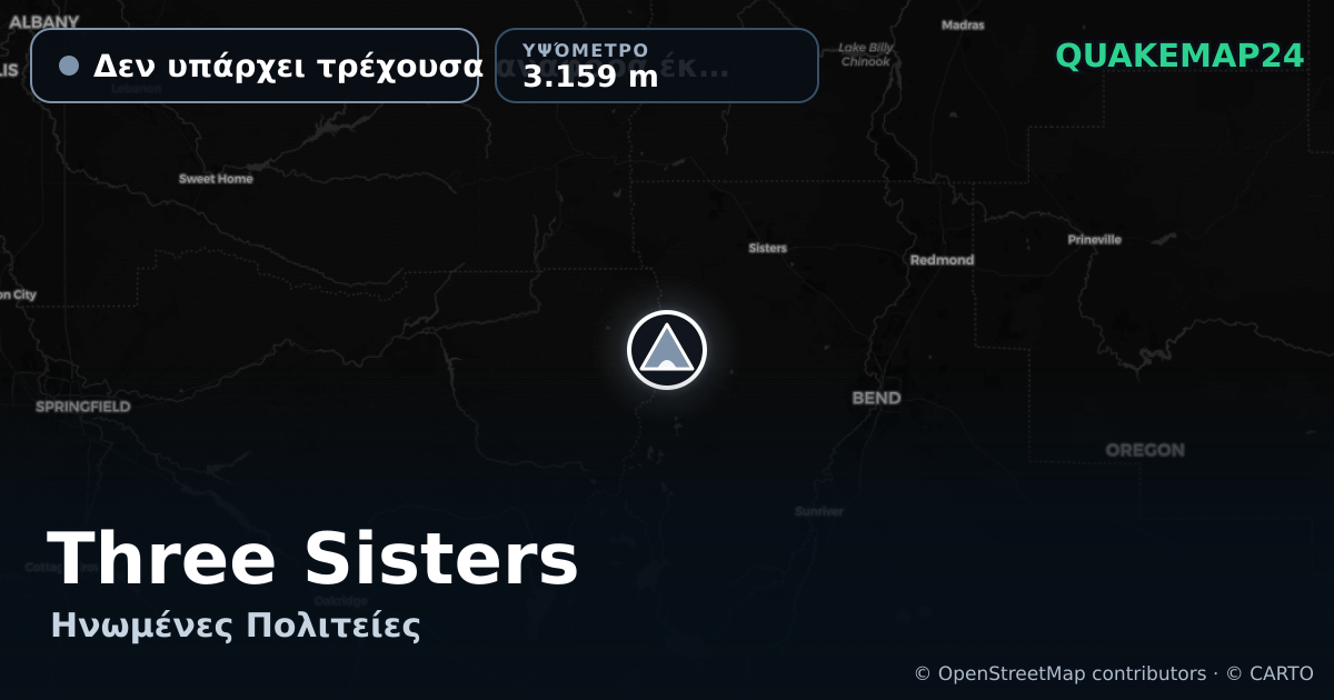 Three Sisters · Δεν υπάρχει τρέχουσα αναφορά έκρηξης · 3.159 m