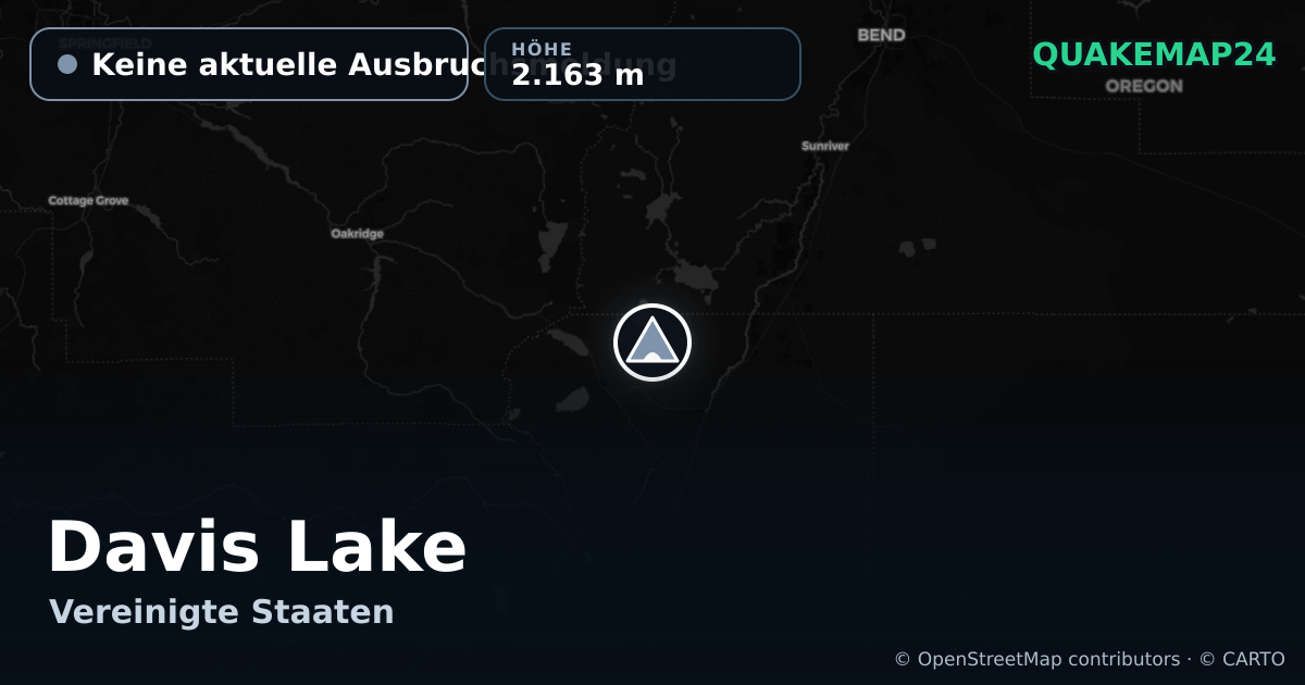 Davis Lake · Keine aktuelle Ausbruchsmeldung · 2.163 m