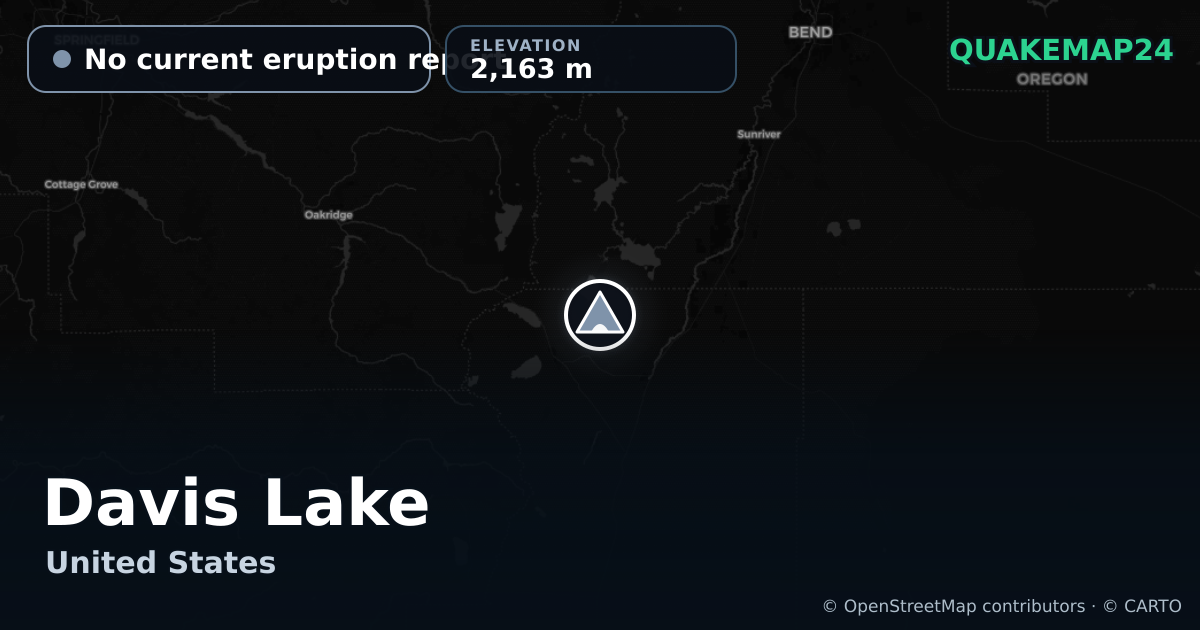 Davis Lake · No current eruption report · 2,163 m