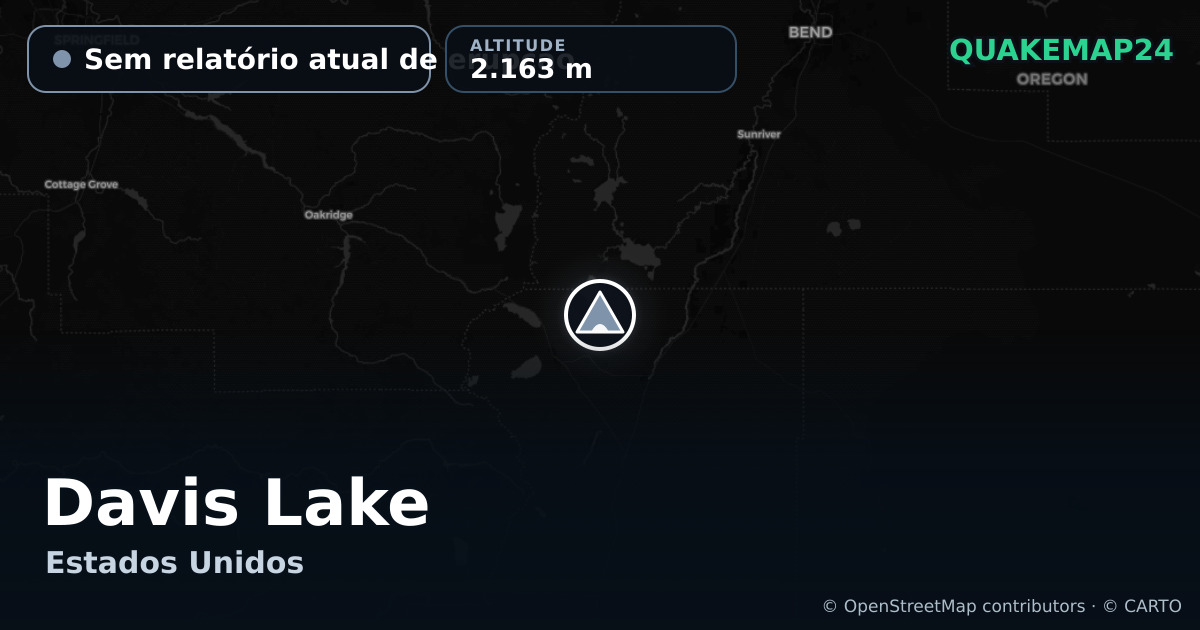 Davis Lake · Sem relatório atual de erupção · 2.163 m