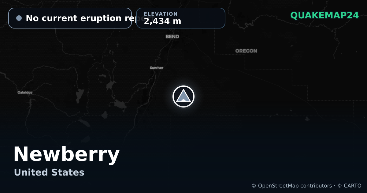 Newberry · No current eruption report · 2,434 m