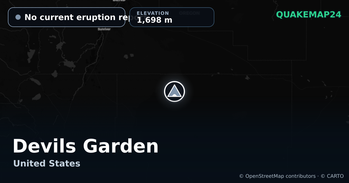 Devils Garden · No current eruption report · 1,698 m