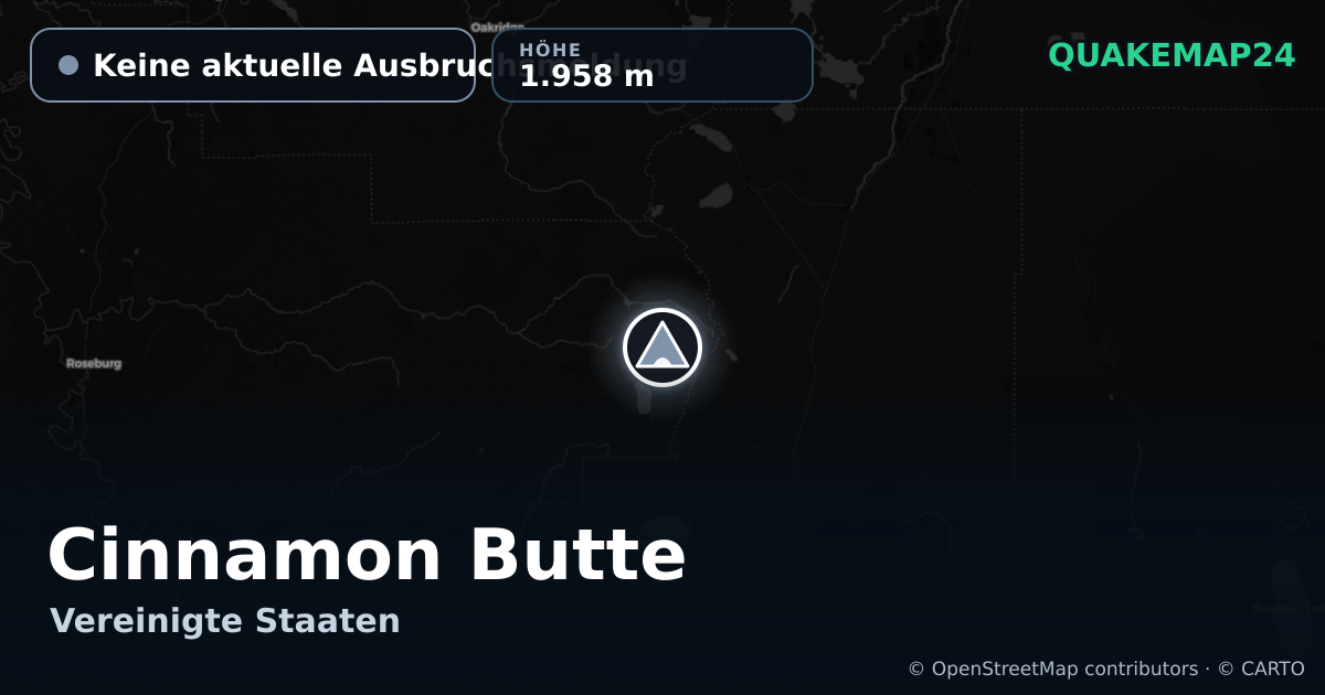 Cinnamon Butte · Keine aktuelle Ausbruchsmeldung · 1.958 m