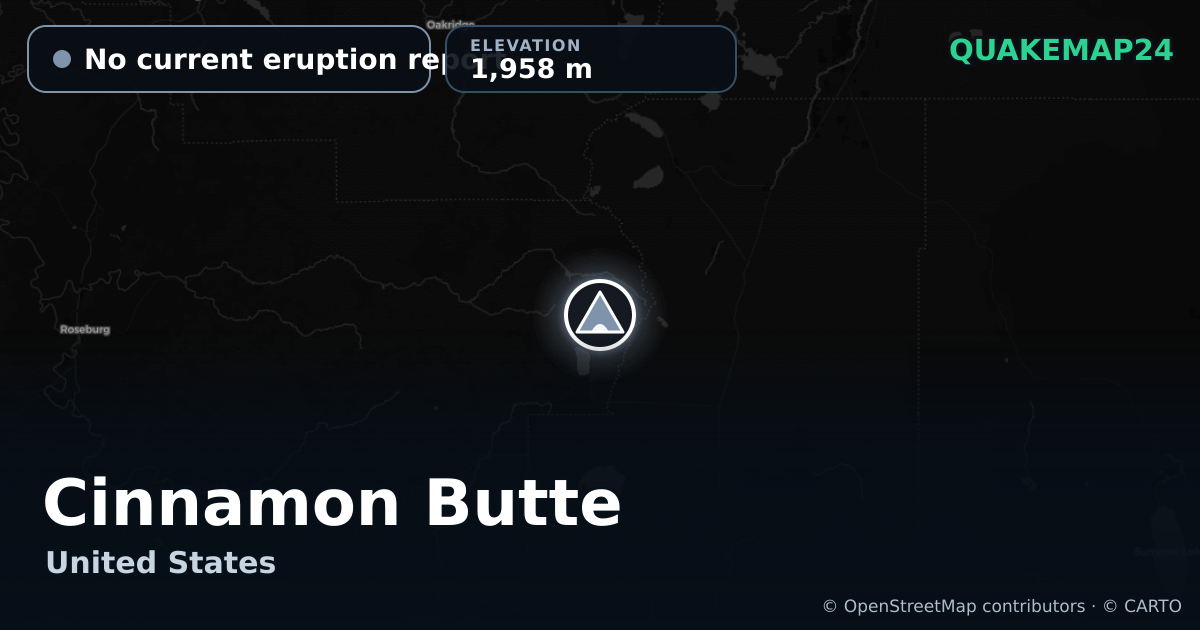 Cinnamon Butte · No current eruption report · 1,958 m