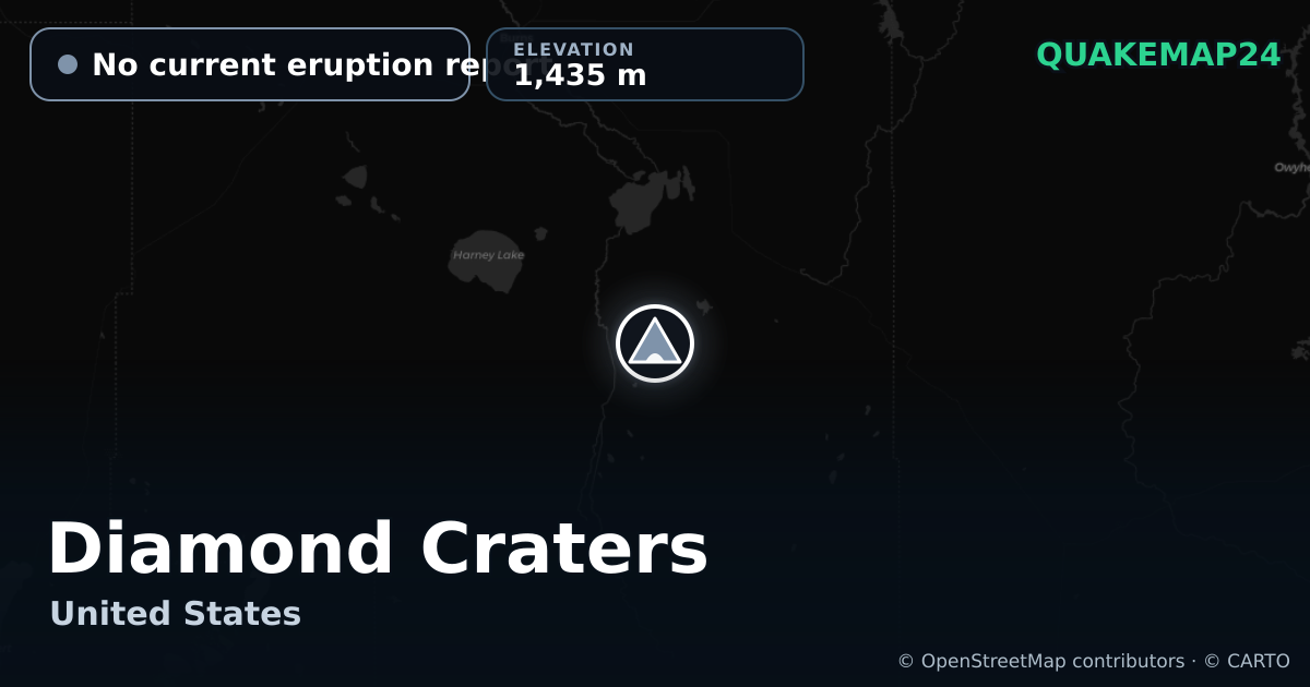 Diamond Craters · No current eruption report · 1,435 m