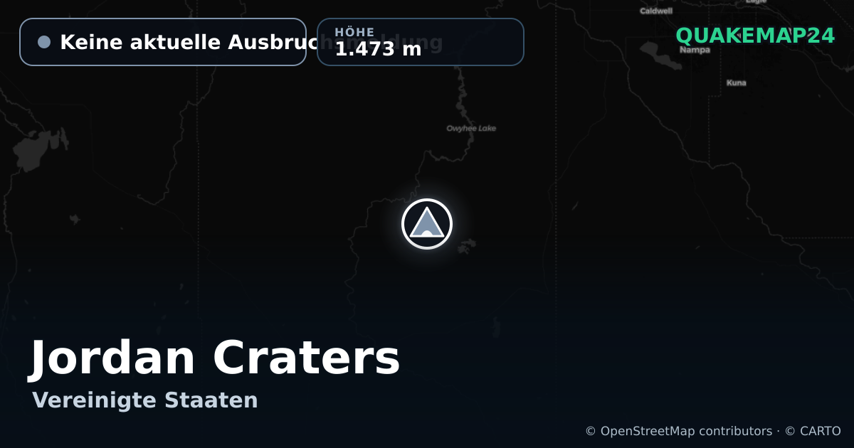 Jordan Craters · Keine aktuelle Ausbruchsmeldung · 1.473 m