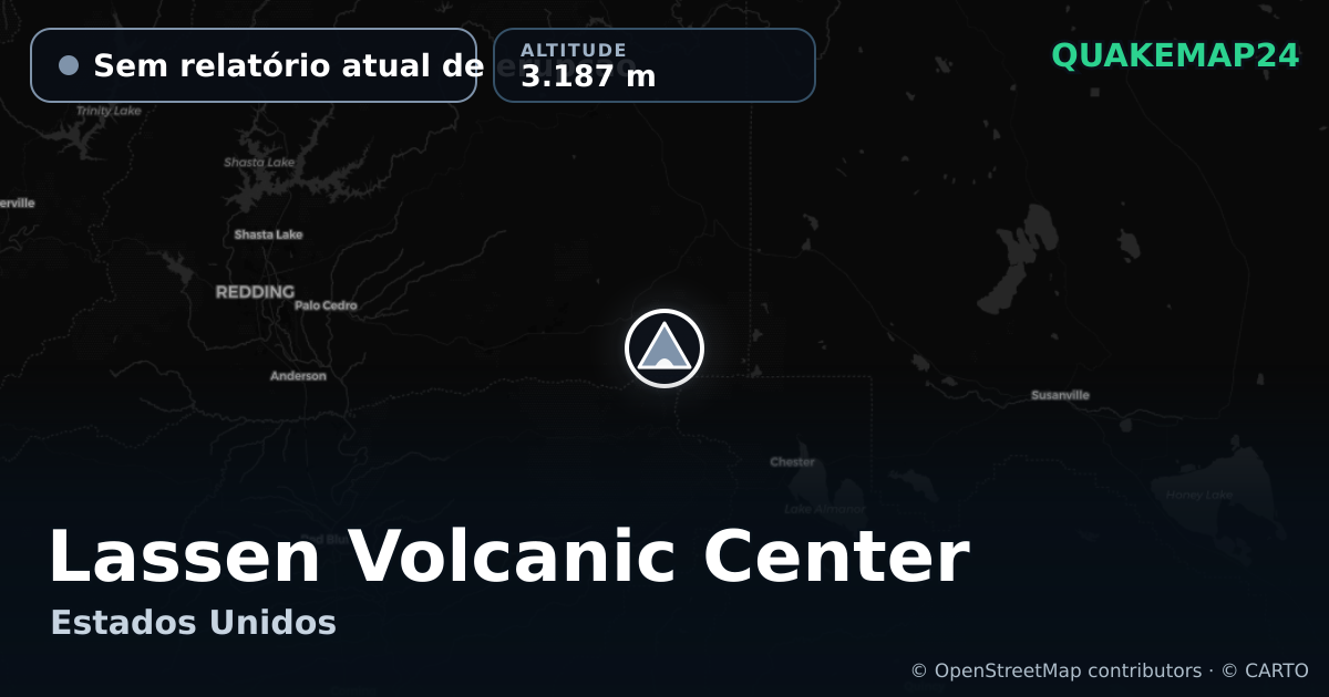 Lassen Volcanic Center · Sem relatório atual de erupção · 3.187 m