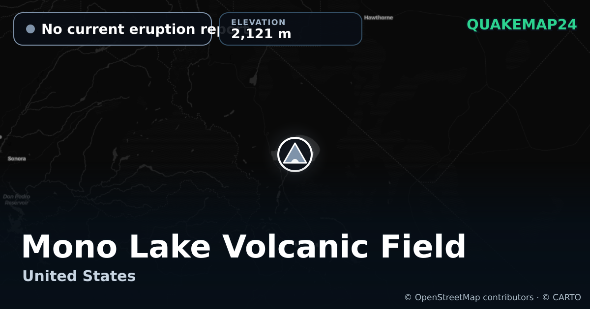 Mono Lake Volcanic Field · No current eruption report · 2,121 m