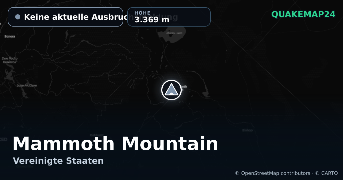 Mammoth Mountain · Keine aktuelle Ausbruchsmeldung · 3.369 m