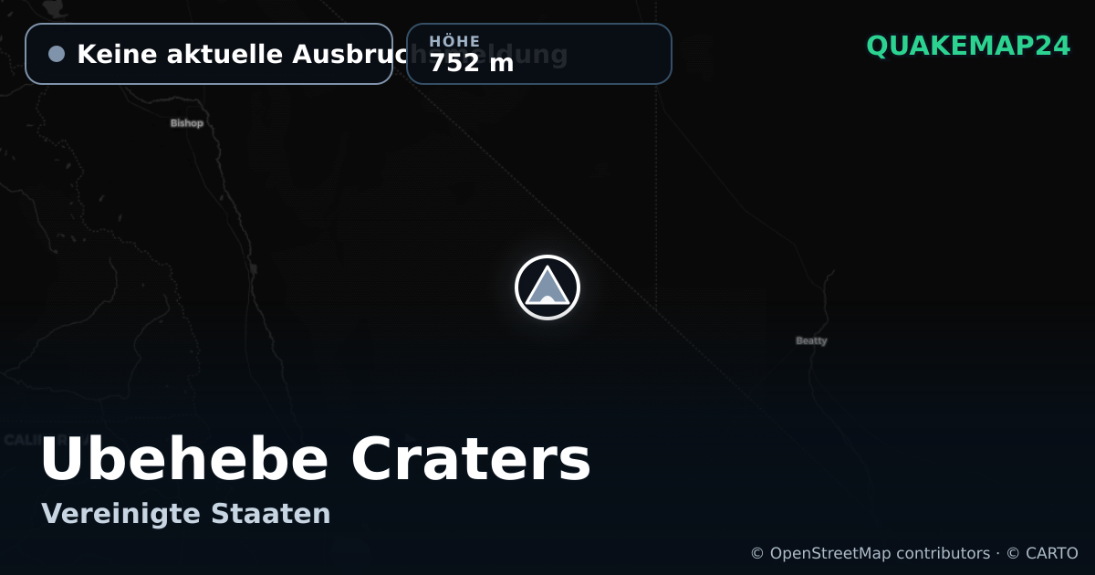 Ubehebe Craters · Keine aktuelle Ausbruchsmeldung · 752 m