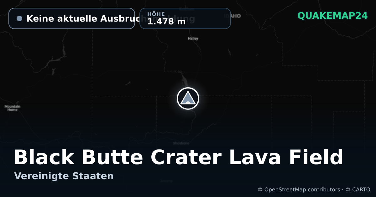 Black Butte Crater Lava Field · Keine aktuelle Ausbruchsmeldung · 1.478 m