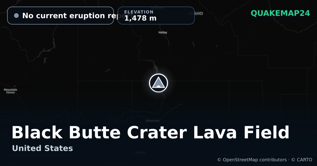 Black Butte Crater Lava Field · No current eruption report · 1,478 m