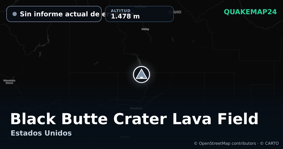 Black Butte Crater Lava Field · Sin informe actual de erupción · 1.478 m