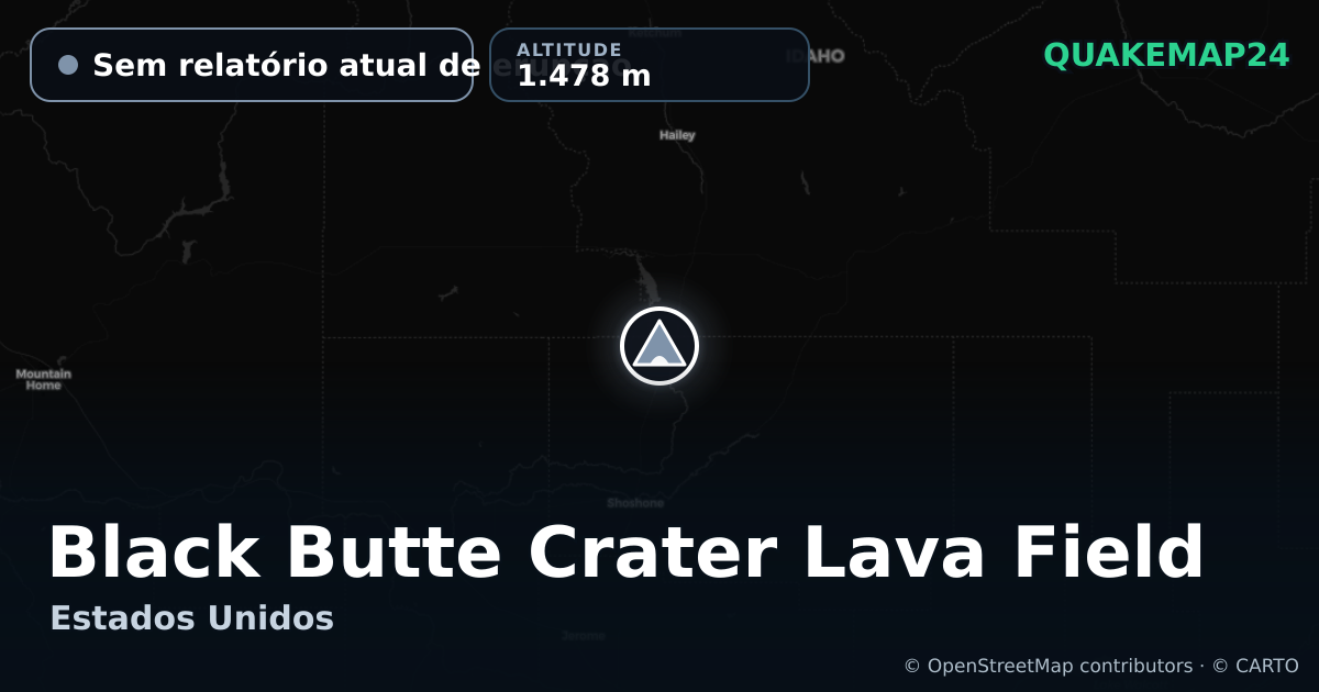 Black Butte Crater Lava Field · Sem relatório atual de erupção · 1.478 m