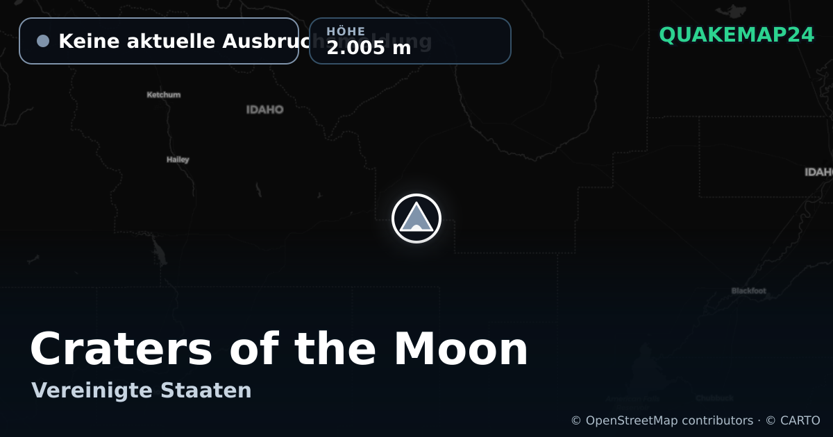 Craters of the Moon · Keine aktuelle Ausbruchsmeldung · 2.005 m