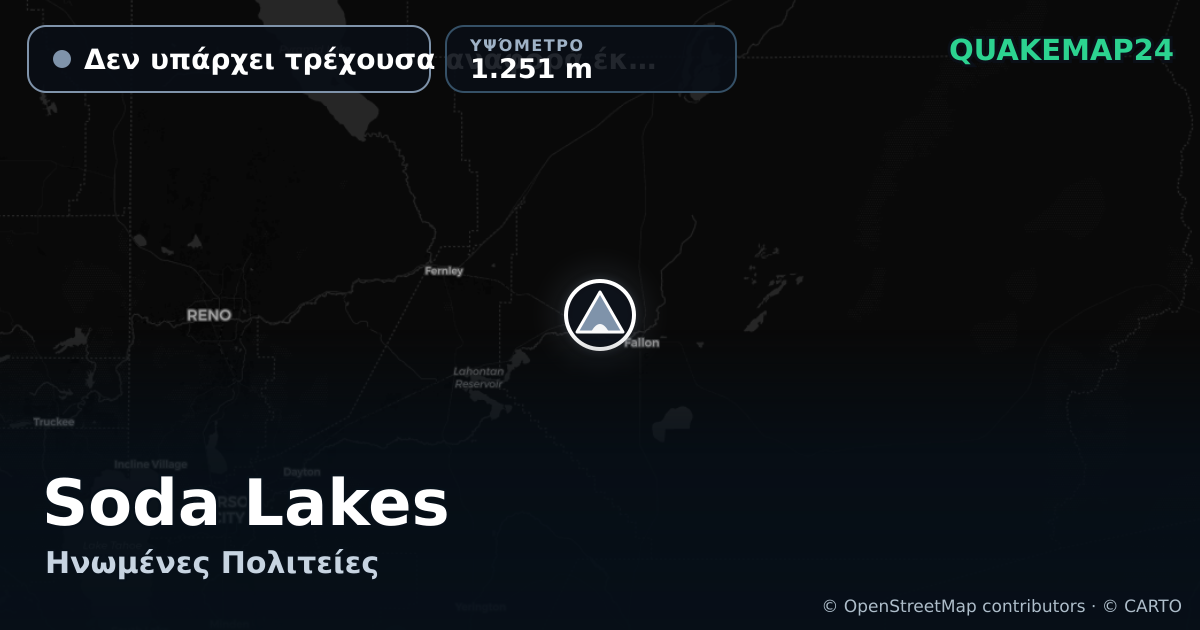 Soda Lakes · Δεν υπάρχει τρέχουσα αναφορά έκρηξης · 1.251 m