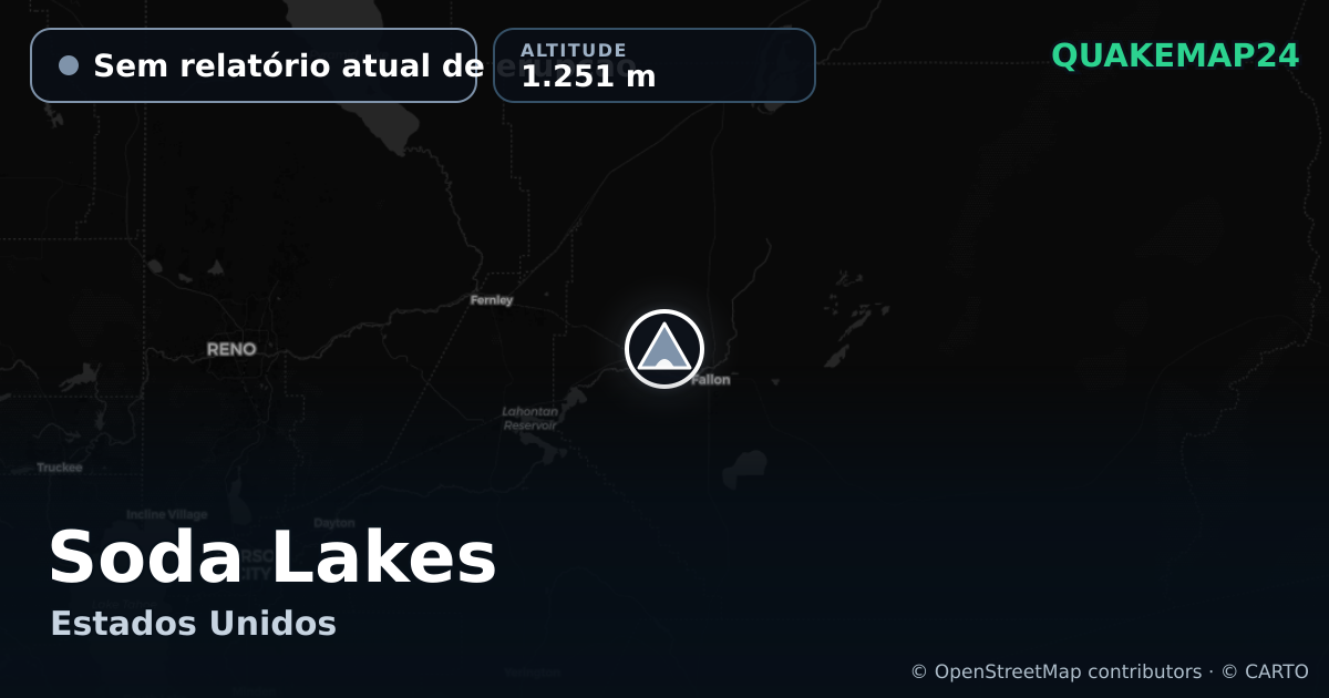 Soda Lakes · Sem relatório atual de erupção · 1.251 m