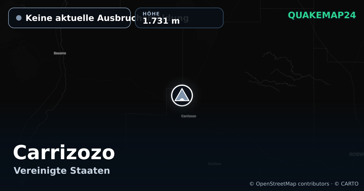 Carrizozo · Keine aktuelle Ausbruchsmeldung · 1.731 m