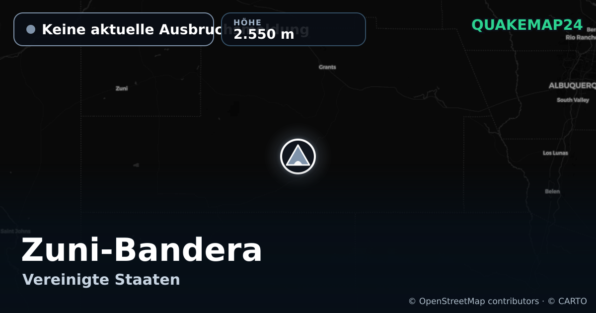Zuni-Bandera · Keine aktuelle Ausbruchsmeldung · 2.550 m