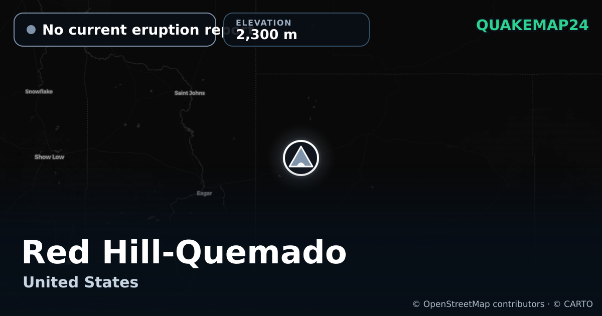 Red Hill-Quemado · No current eruption report · 2,300 m