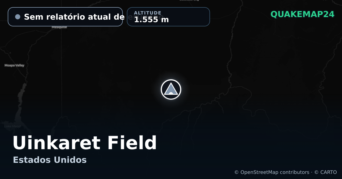 Uinkaret Field · Sem relatório atual de erupção · 1.555 m