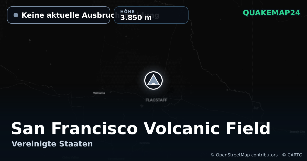 San Francisco Volcanic Field · Keine aktuelle Ausbruchsmeldung · 3.850 m