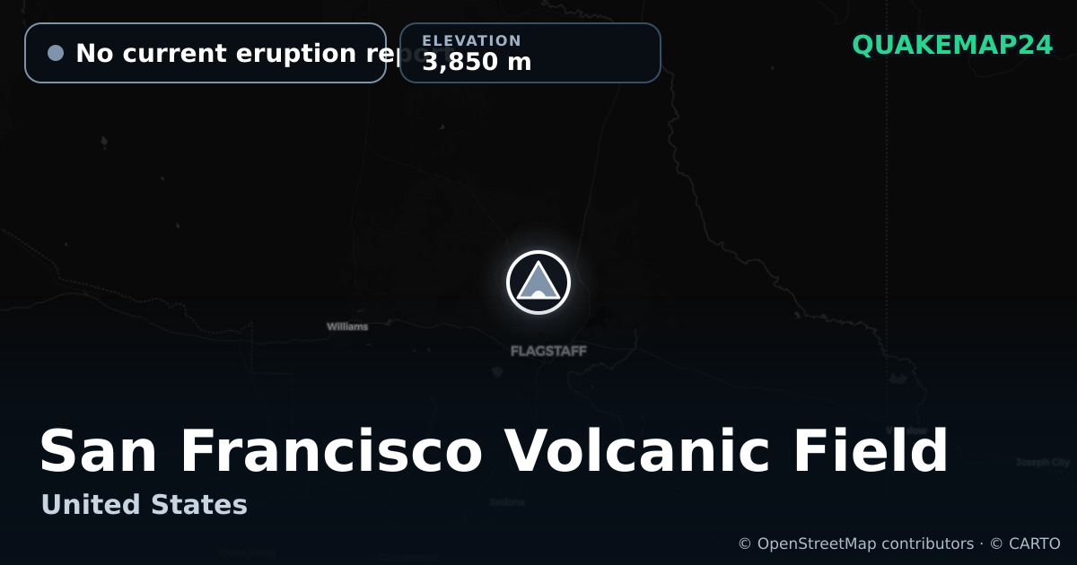 San Francisco Volcanic Field · No current eruption report · 3,850 m