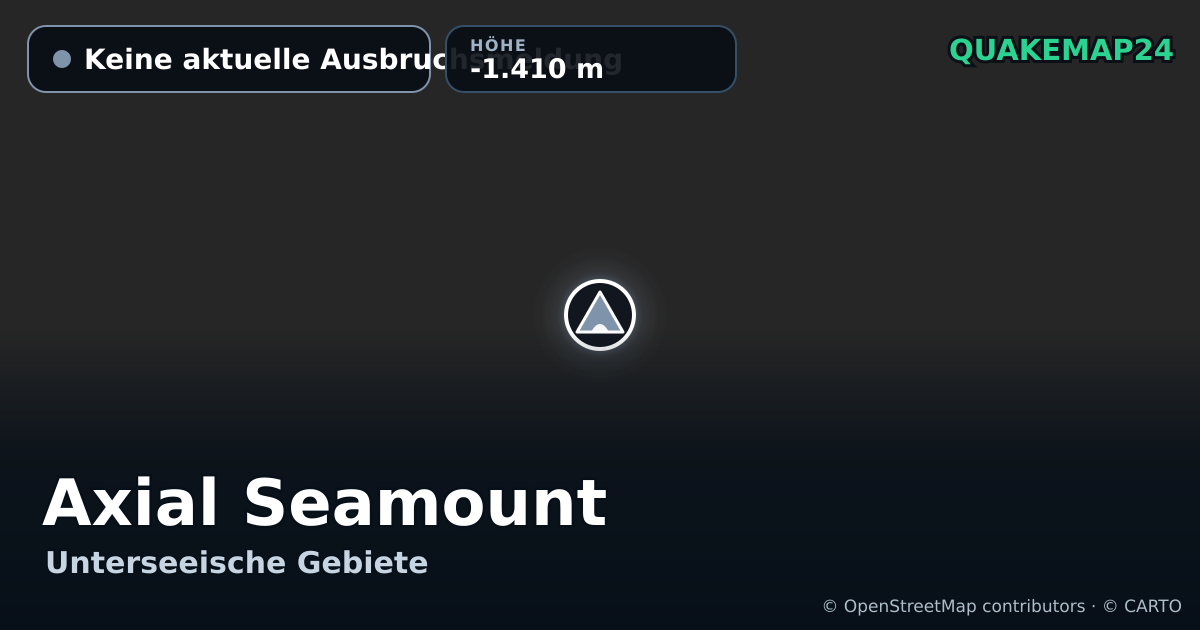 Axial Seamount · Keine aktuelle Ausbruchsmeldung · -1.410 m