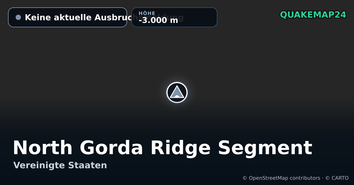 North Gorda Ridge Segment · Keine aktuelle Ausbruchsmeldung · -3.000 m