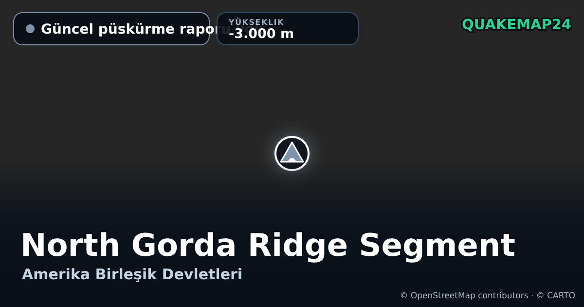 North Gorda Ridge Segment · Güncel püskürme raporu yok · -3.000 m