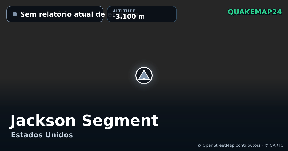Jackson Segment · Sem relatório atual de erupção · -3.100 m