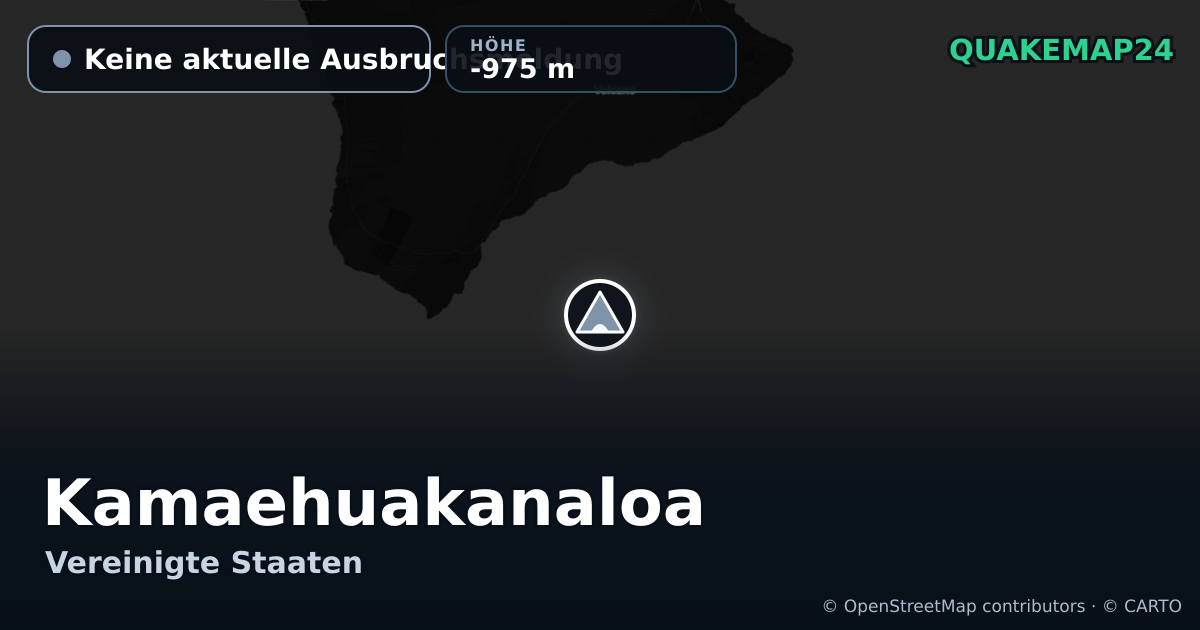 Kamaehuakanaloa · Keine aktuelle Ausbruchsmeldung · -975 m