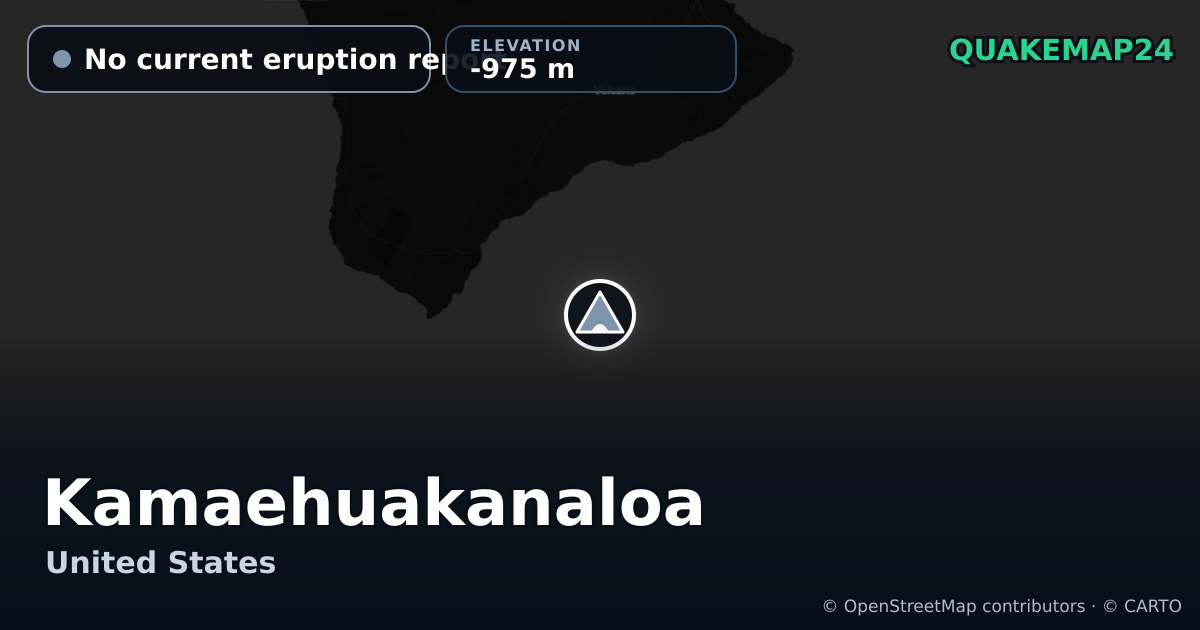 Kamaehuakanaloa · No current eruption report · -975 m